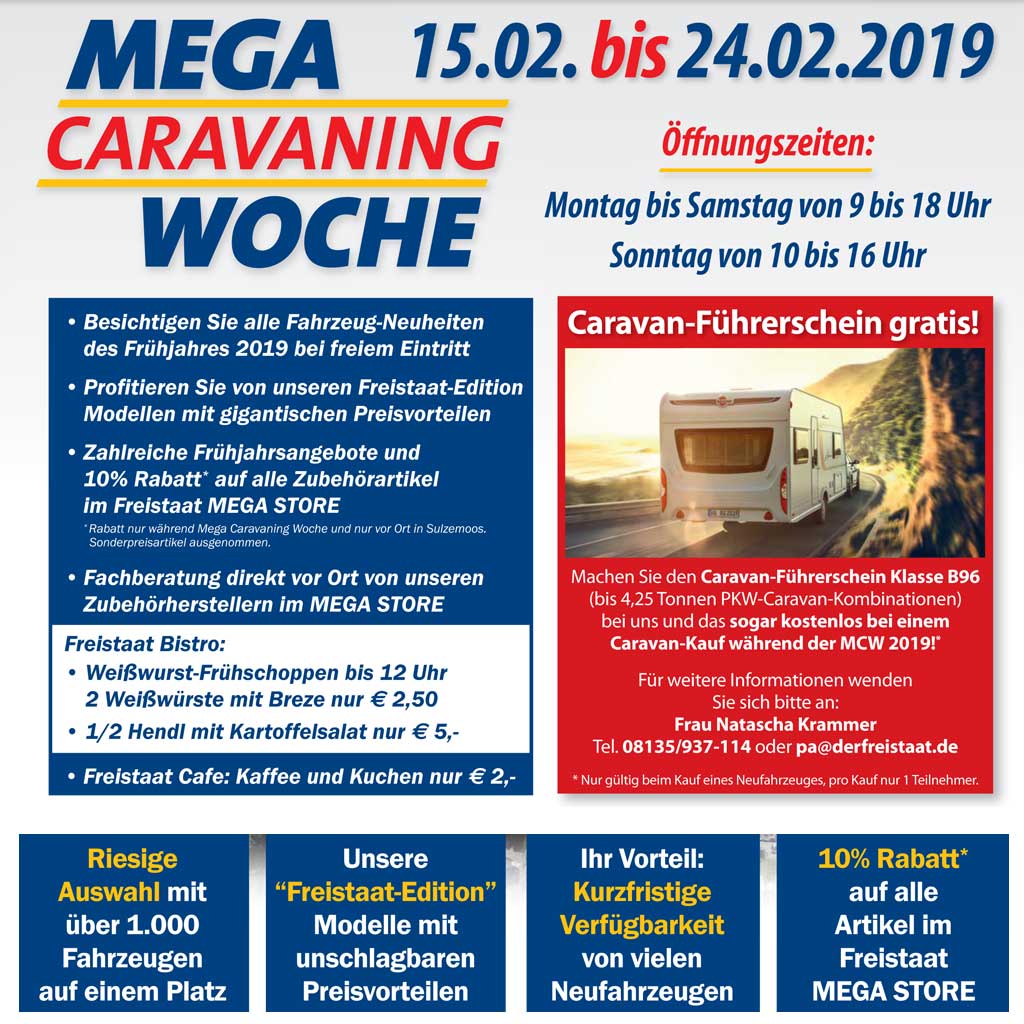Mega Caravaning Woche 2019